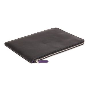 NWOT - Supple Black Leather Tablet Case